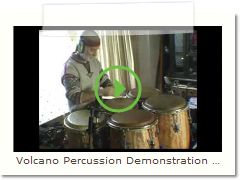 Volcano Percussion Demonstration by Vincent Salzfaas